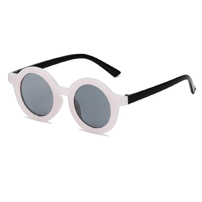 Children's Retro round frame sunglasses prevent blue light and ultraviolet rays