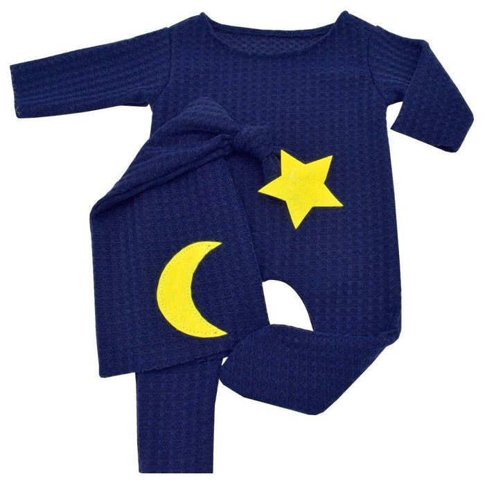 Two Piece Star Moon Knitted Jumpsuit