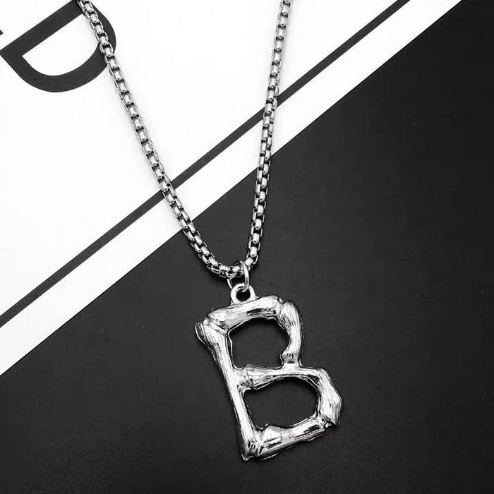 Titanium Steel Won't Fade Letter Necklace