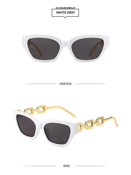 Chain hip hop square Sunglasses