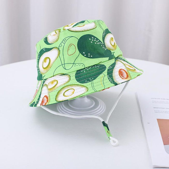 Summer Outdoor Cartoon Print Children's Fisherman Hat