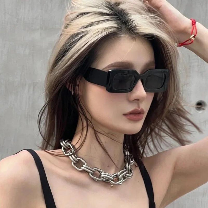 New Vintage Rectangle Women Sunglasses