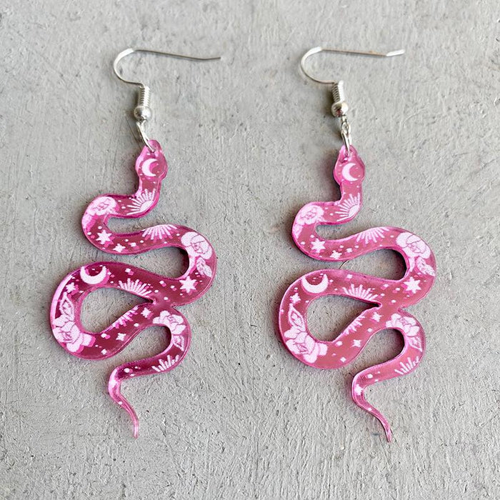 Acrylic Snake Earrings