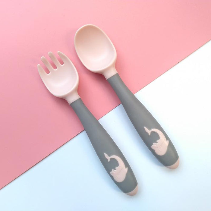Bendable Silicone Spoon for Baby Utensils Set