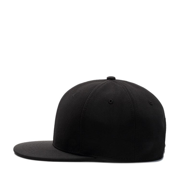 Black Breathable Simple Baseball Cap Solid Color Flat Brim Cap