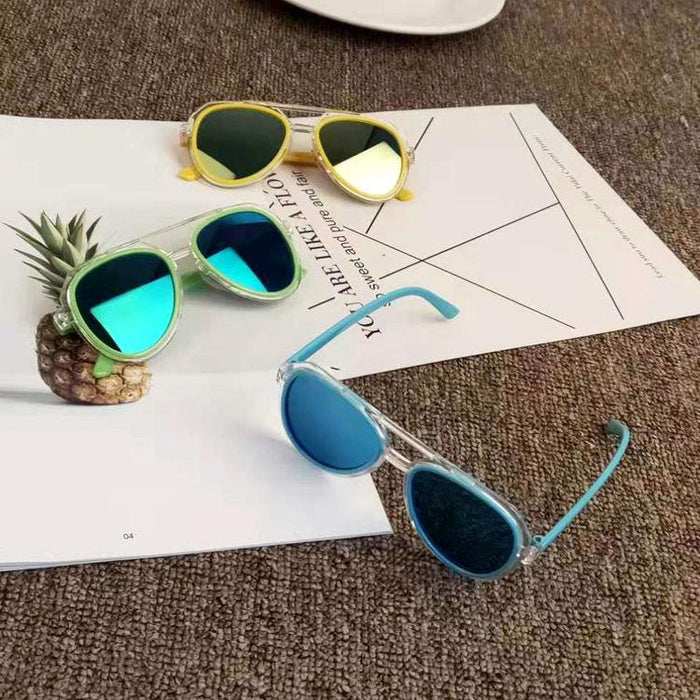 Children's colorful reflective Sunglasses