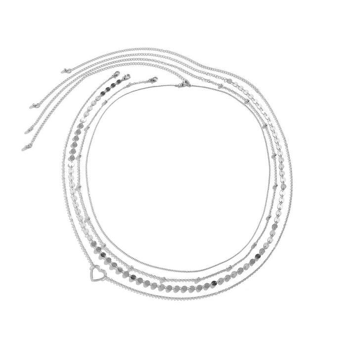 Sexy Sweet Cool Metal Copper Bead Sequin Waist Chain