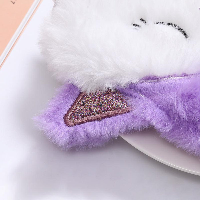 White Cloud Crown Fox Sleeping Shade Eye Mask