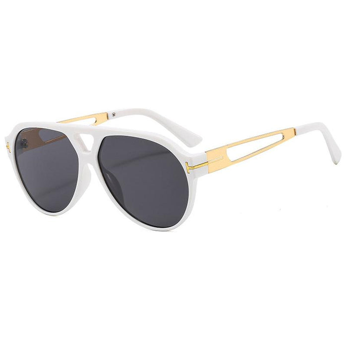 Light luxury double beam large frame toad Sunglasses