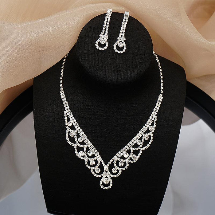 New Female Jewelry Fashion Necklace Earring Set