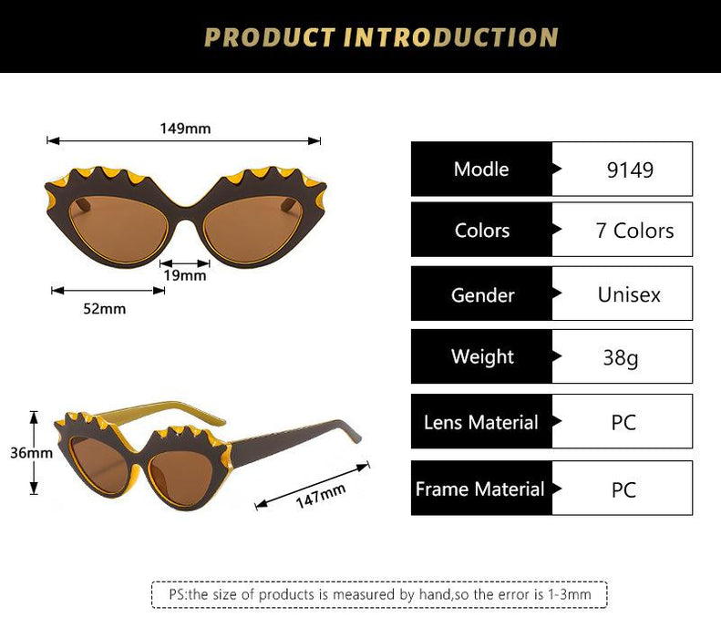 Retro new cat's eye candy colored Sunglasses