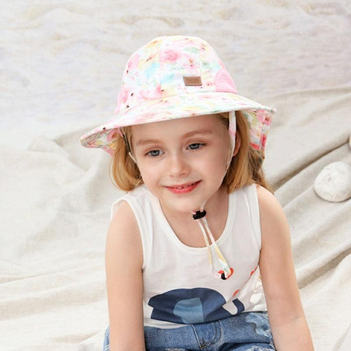 Summer Rose Sweetheart Sunscreen Children's Shawl Hat