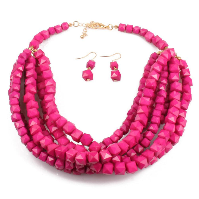 Ladies Jewelry Beaded Fashion Personality Layered Necklace