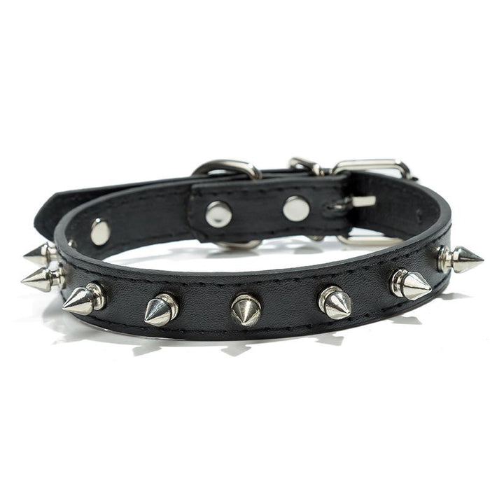 PU leather bullet rivet pet collar