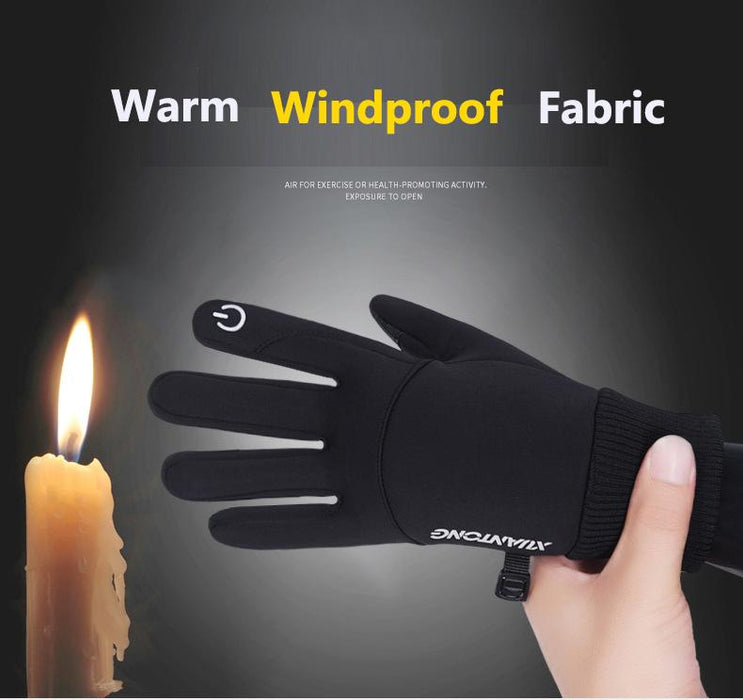 Men Winter Waterproof Cycling Gloves