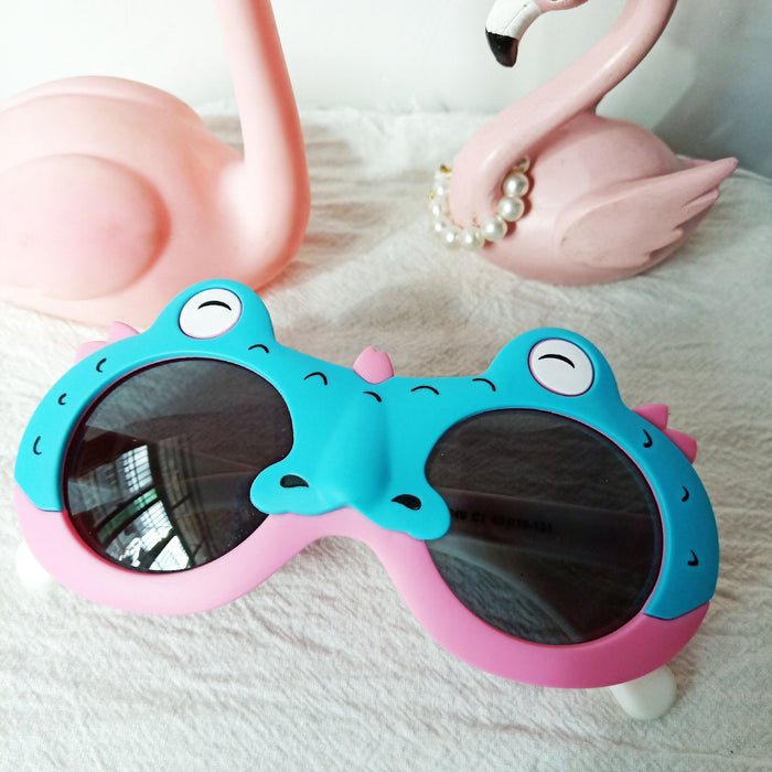 Cartoon Crocodile Silicone UV Proof Children's Sunglasses