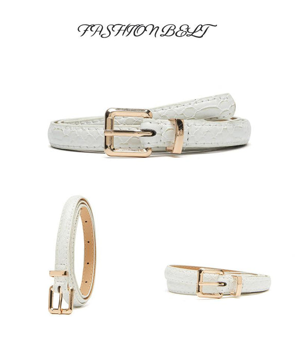 Women's Snake Waist Dress Pants Decorative Belt