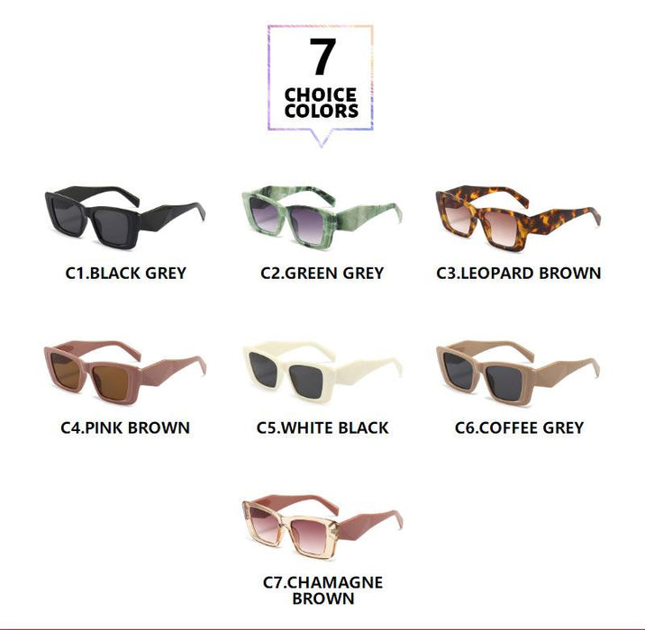 Sunglasses contrast cut square Sunglasses tide