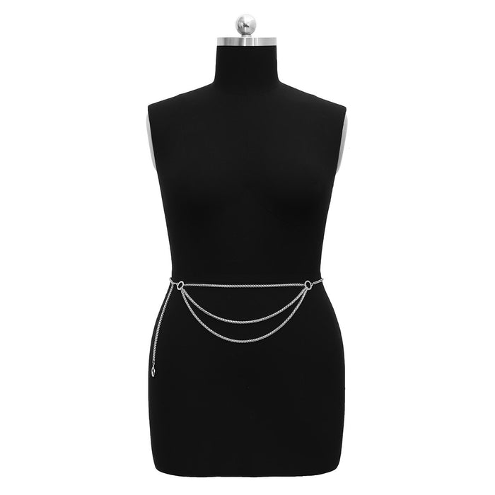 Fashion Sexy Geometric Pendant Waist Chain Body Chain