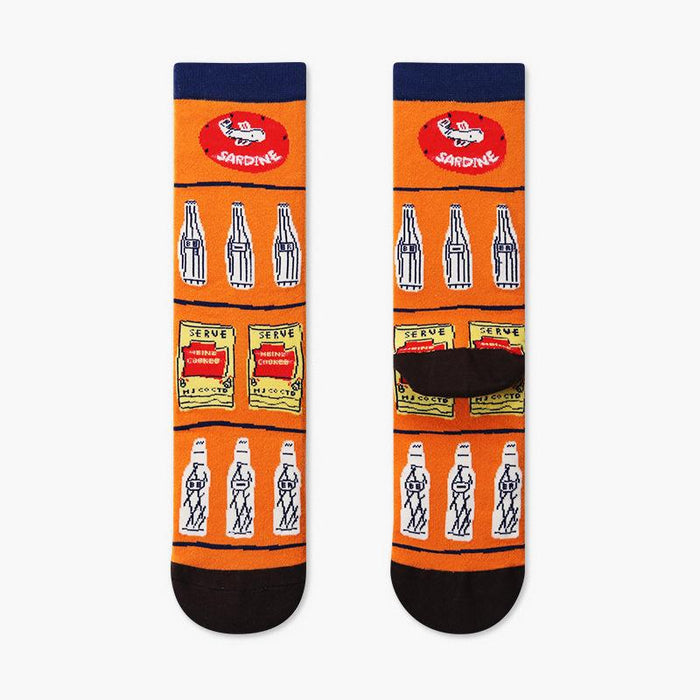 Outdoor Skateboard Sox Winter Creative Abstract Funny Socks
