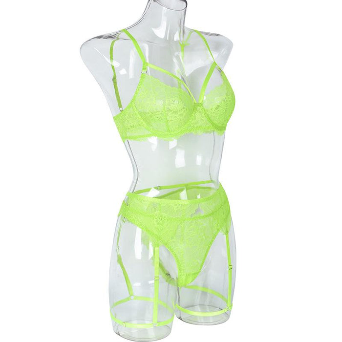 Women Lace Strap Underwire Lingerie Sexy Push Up Underwear