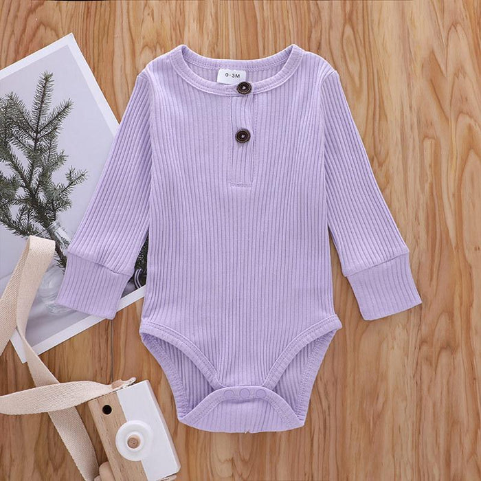 Newborn Clothes Baby Solid Color Romper