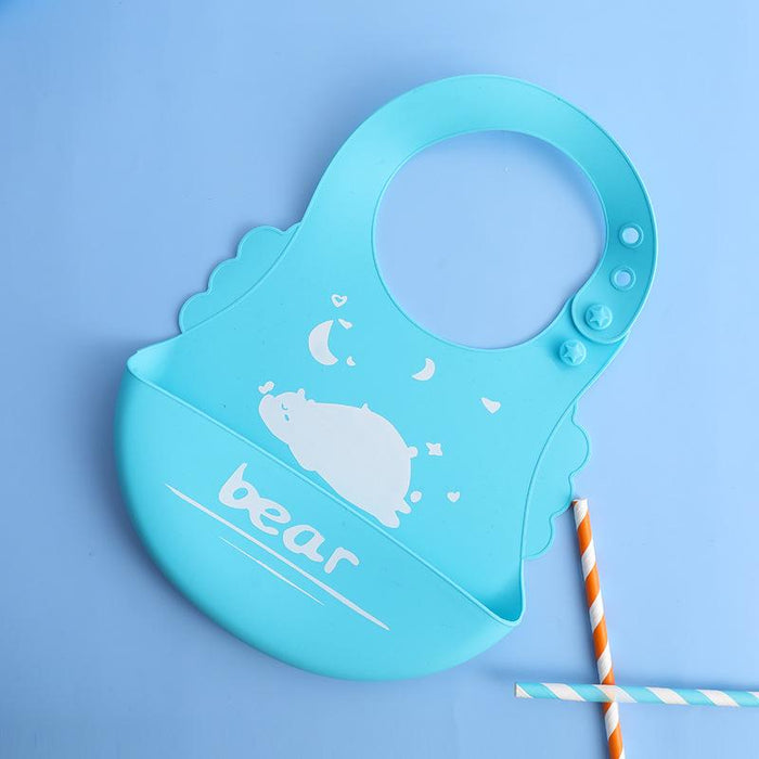 Baby Silicone Bib Waterproof Super Soft Children's Saliva Bag