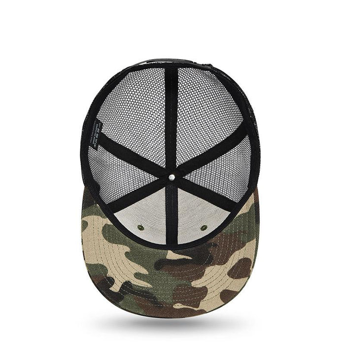 New Simple and Fashionable Horizontal Bar Camouflage Net Hat