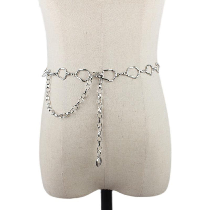 Women's Summer Fashion Simple Decorative Metal Waist Chain