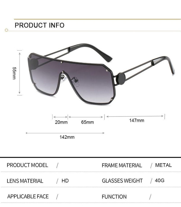 Retro metal one piece Sunglasses toad Sunglasses