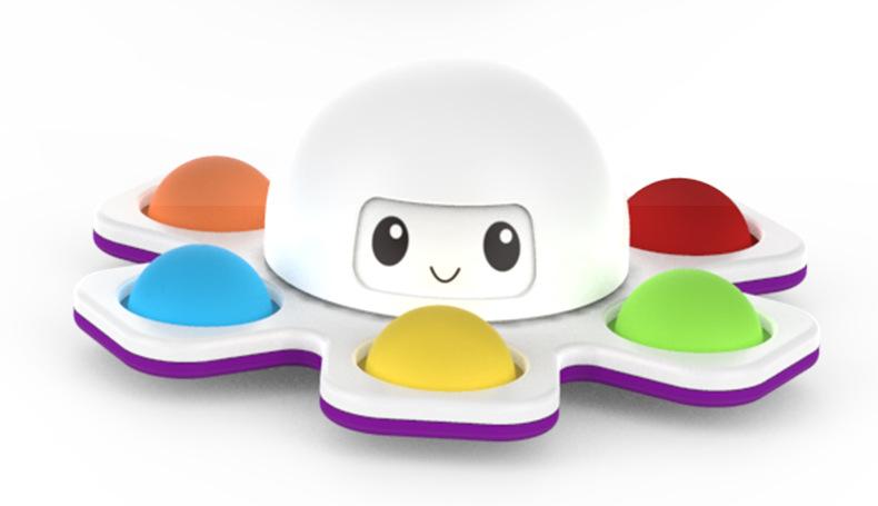 Face-changing Octopus Bubble Music Octopus Spinning Decompression Toy