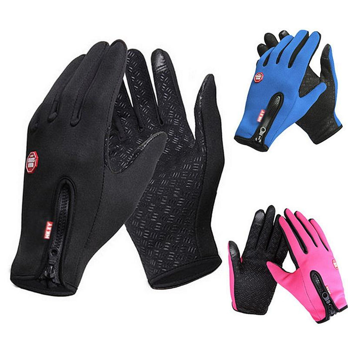 Winter Women Men Touch Cold Waterproof Motorcycle Cycle Gloves