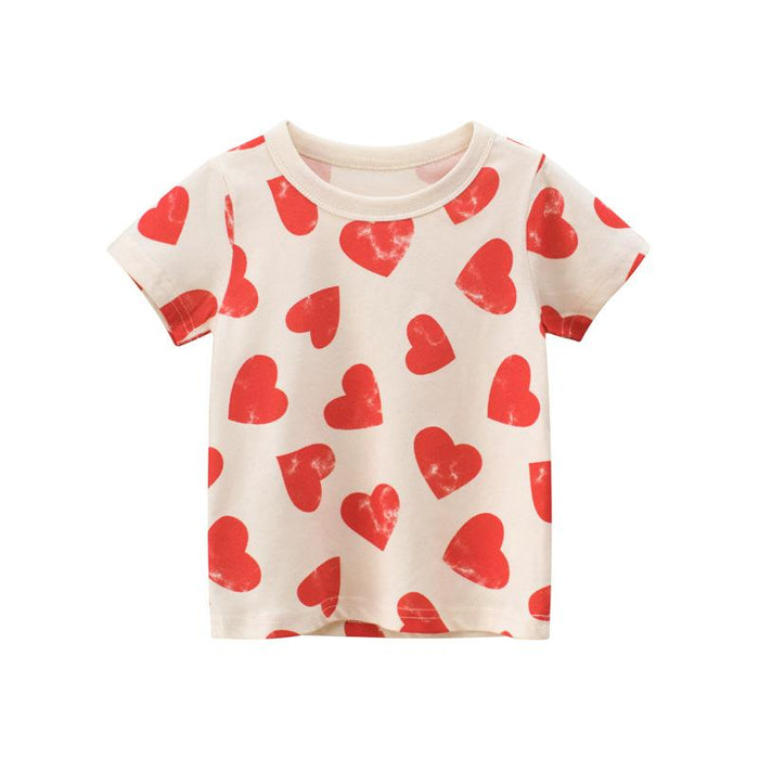 Children's short sleeve printed T-shirt