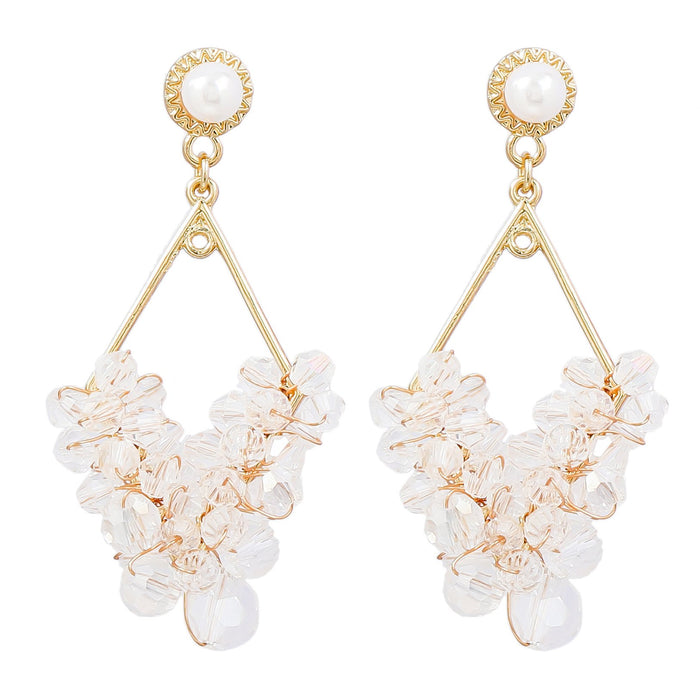 Trendy Boho Geometric Plating Braided Design Earrings