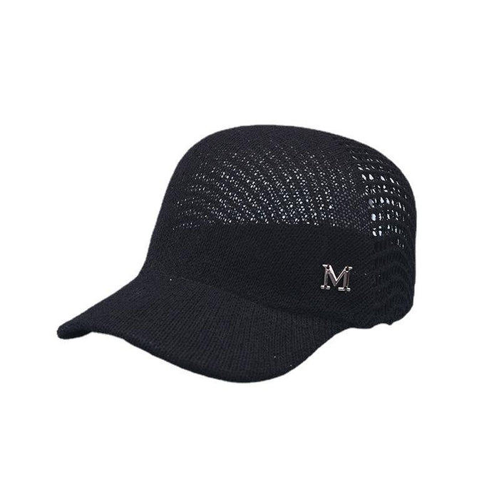 Summer Outdoor Letter M Hollow Baseball Cap