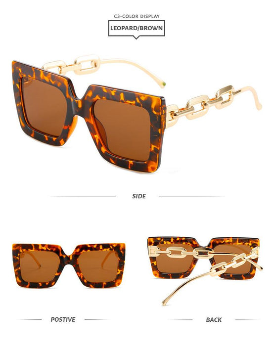 Square Sunglasses chain Sunglasses