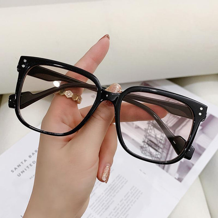 Men's and women's Retro square meter nail Sunglasses