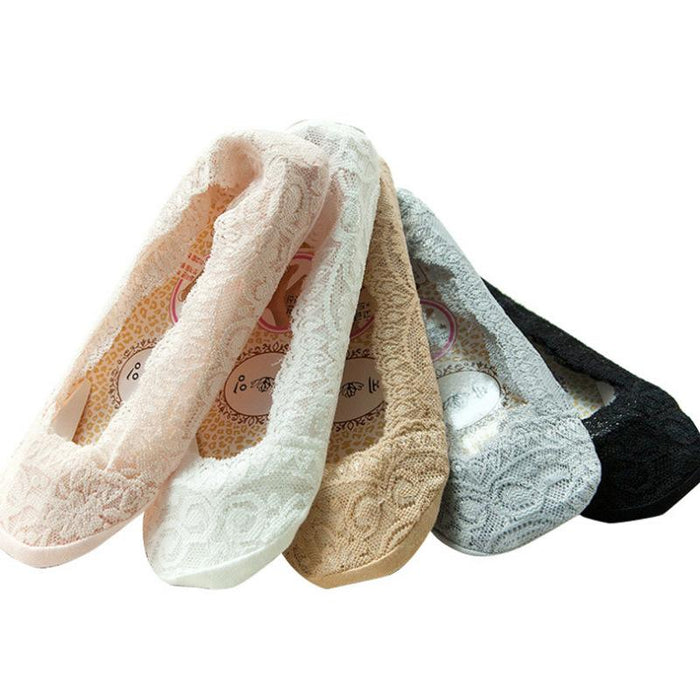 New Lace Invisible Socks Leisure Women's Boat Socks