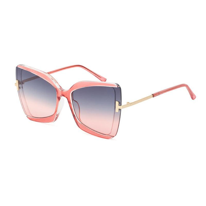 New Female Butterfly Large Frame Sunglasses