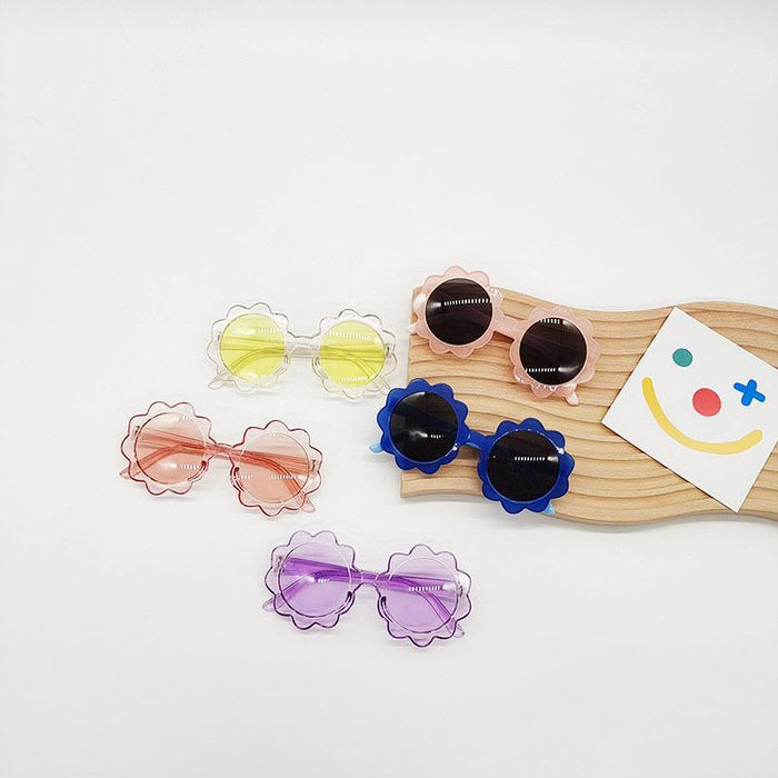 Stylish Lovely Flower Frame UV Resistant Sunglasses
