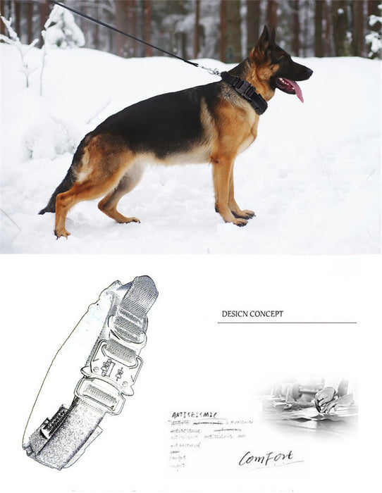 Military Tactical Dog Collar Large Dog Collar