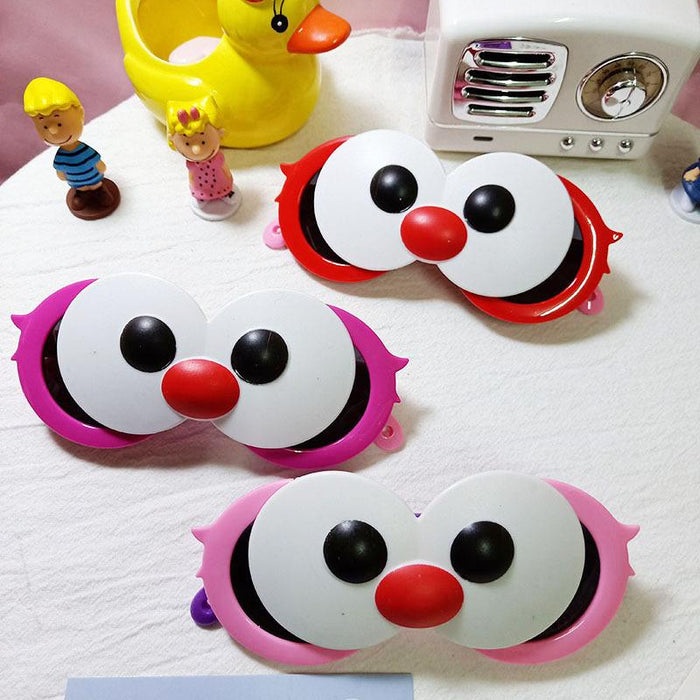 Children's Decorative Flip Big Eye Anti Ultraviolet Glasses