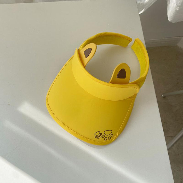 Summer Cute Cat Ears Children‘s Wide Brim Sun Hat