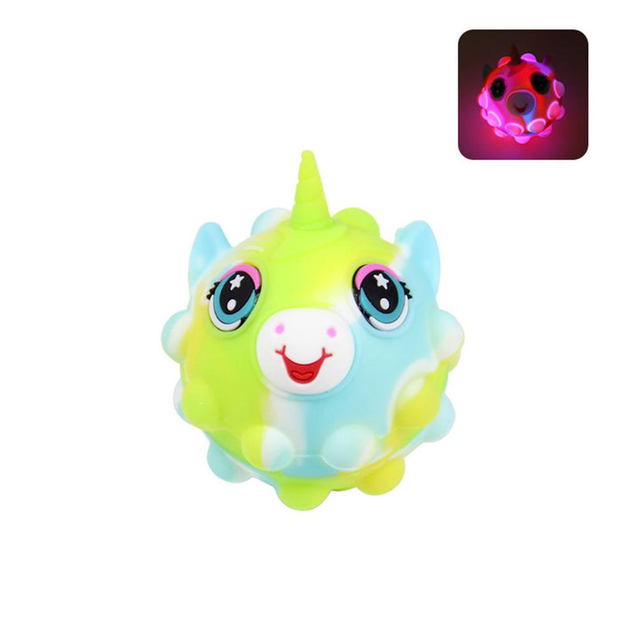 New 3D Glowing Fidget Toy Stress Resistant Unicorn Ball