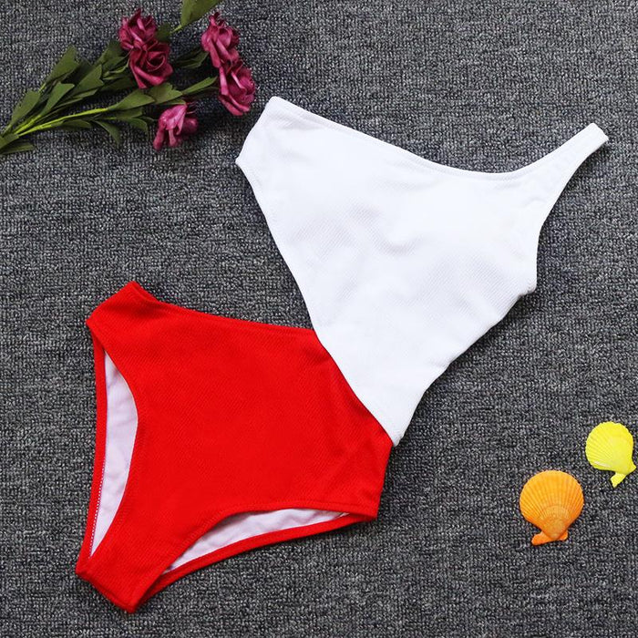 Sexy Classic Stitched One-piece Bikini Swimsuit