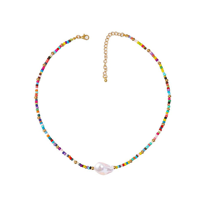 Women's Jewelry Vintage Contrast Simple Necklace