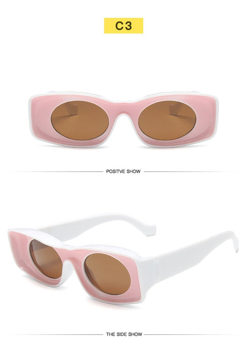 Exaggerated Personality Concave Frame Sunglasses