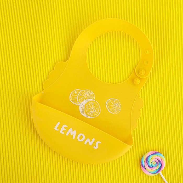 Baby Silicone Bib Waterproof Super Soft Children's Saliva Bag
