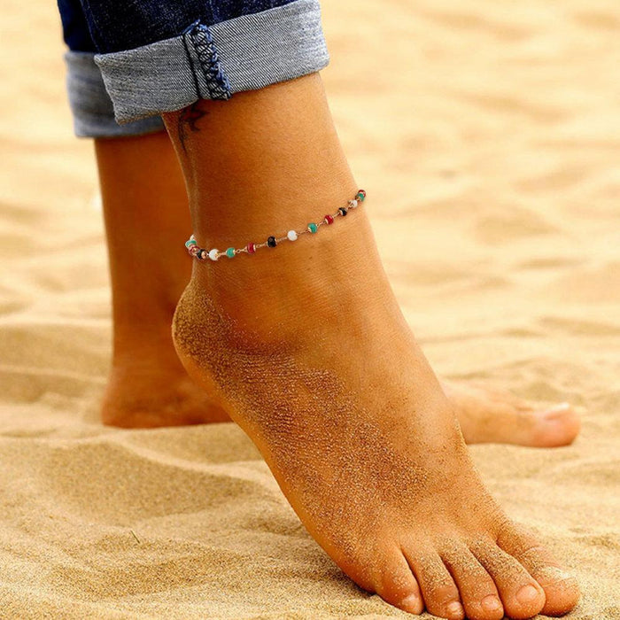 Fashion Simple Female Butterfly Star Devil's Eye Anklet