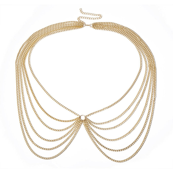 Sexy Geometric U-shaped Accessories Body Chain Tassel Waist Chain